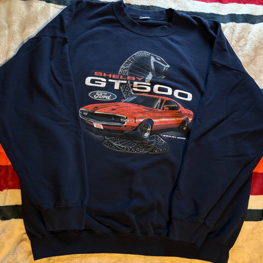 Vintage navy ford gt 500 crewneck